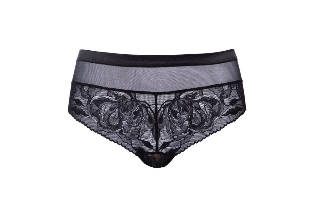 Трусики-бразилиана Frozen Black (Размер: 38) (Цвет: черный)