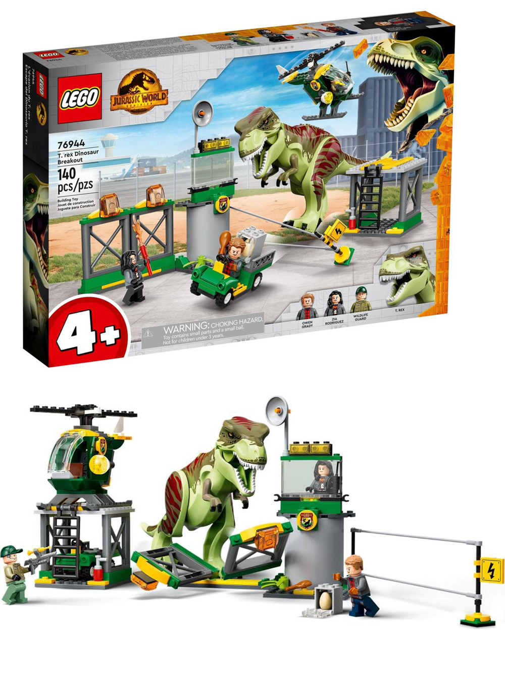 Конструктор лего Jurassic World 76944 "Прорыв Тираннозавра"