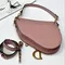 Сумка Dior Saddle с ремнем розовый