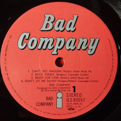 Винтажная виниловая пластинка LP Bad Company (Jpana 1974) (No Obi) The Way I Choose ILS-80057