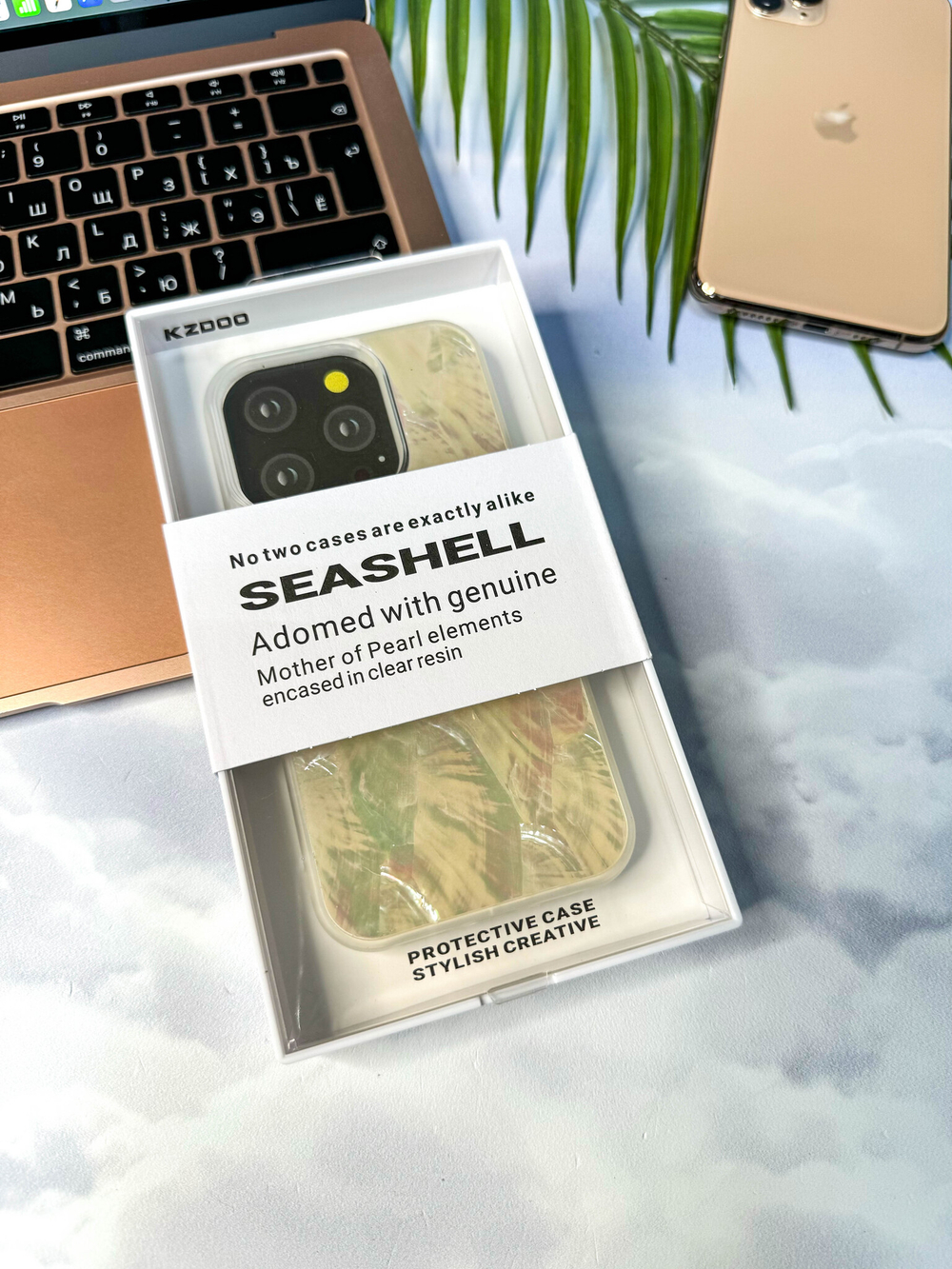 Чехол для IPhone 15ProMax KZDOO Seashell