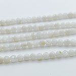 Бусины Арагонит граненый, диаметр 3,9-4 мм, цена за 49-50 шт (1/2 нити)