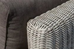 "Лунго" трансформирующаяся лаунж-зона из искусственного ротанга, цвет бежевый