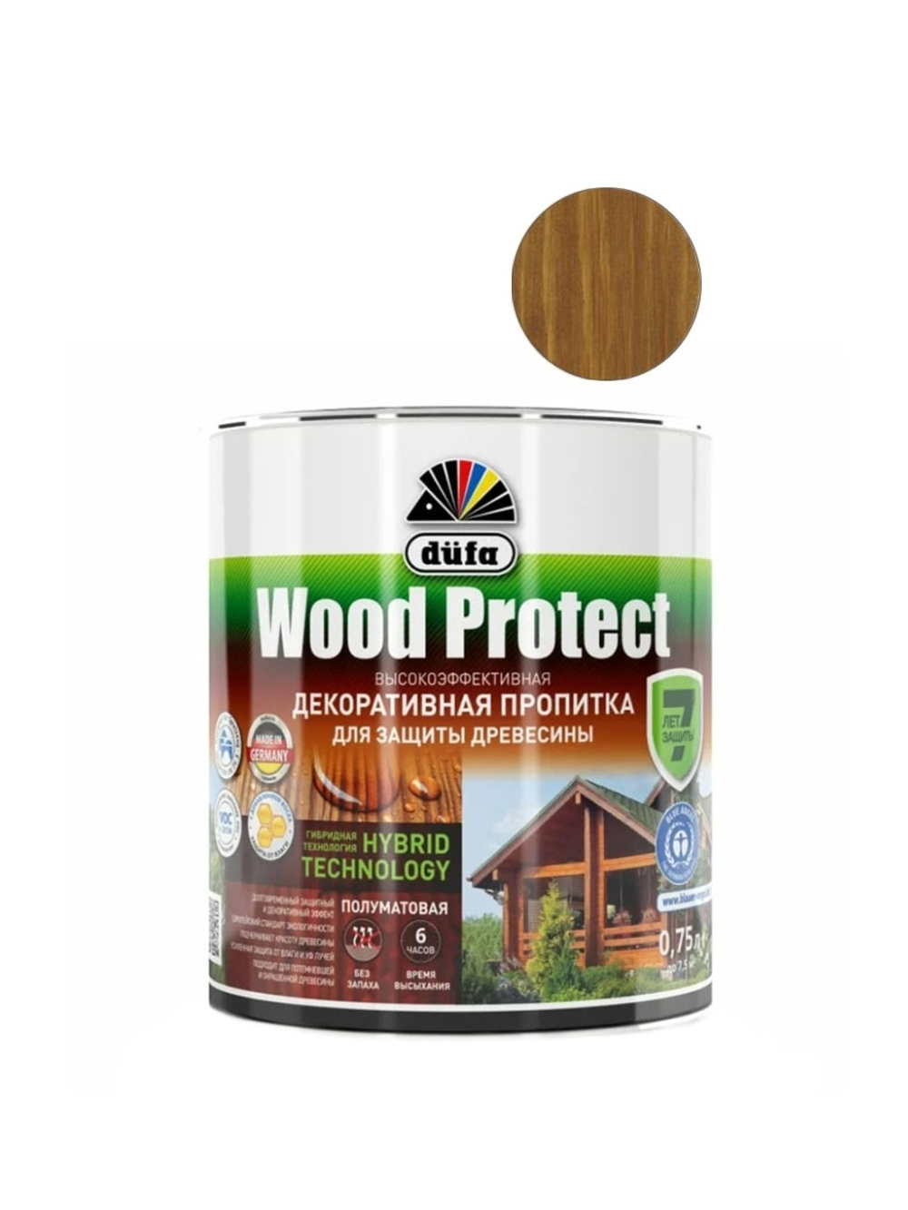 ДЮФА Wood Prottct пропитка  орех 0,75 л