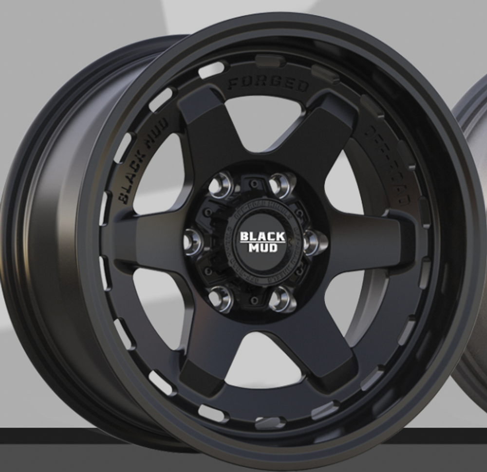 Диск колесный, кованый rt602 R17 8,0 ЕТ0 Black Mud Wheels Matte Black