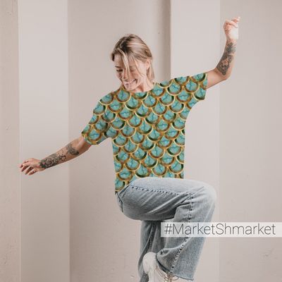 Футболка женская оверсайз с принтом 