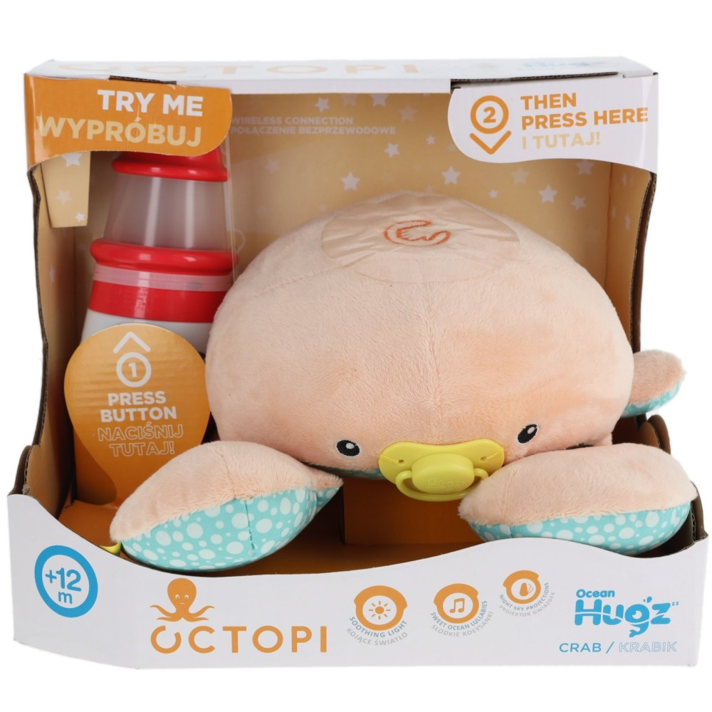 Мягкая игрушка TM Toys Ocean Hugz 1748 DKM6883 Краб с проектором-маяком DKM6883 — фото 2