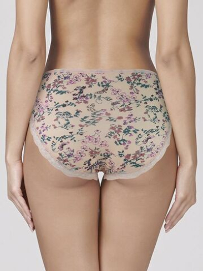 Трусики-слипы Linda с цветочным рисунком (Размер: L) (Цвет: бежевый)