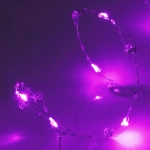 Гирлянда для дома НИТЬ «Льдинка» 5 м 50 ламп LED, 8 реж,IP-20, Фиолетовый