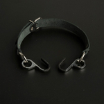 Чёрный кляп с крючками Вечная улыбка (Цвет: черный)