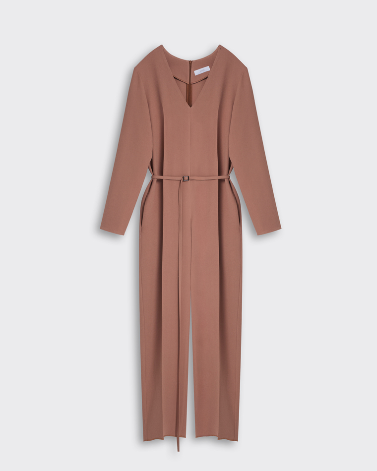 Комбинезон из вискозы Стелла Маккартни карамель