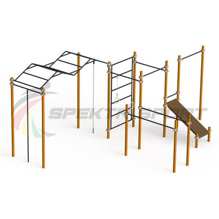 Комплекс для занятий Воркаут с рукоходом Зигзаг SP GTO-65_76mm