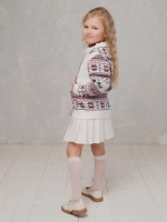 Кофта вязаная на молнии с капюшоном