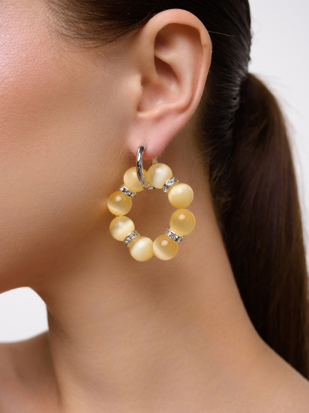 Серьги "Wheel" Yellow