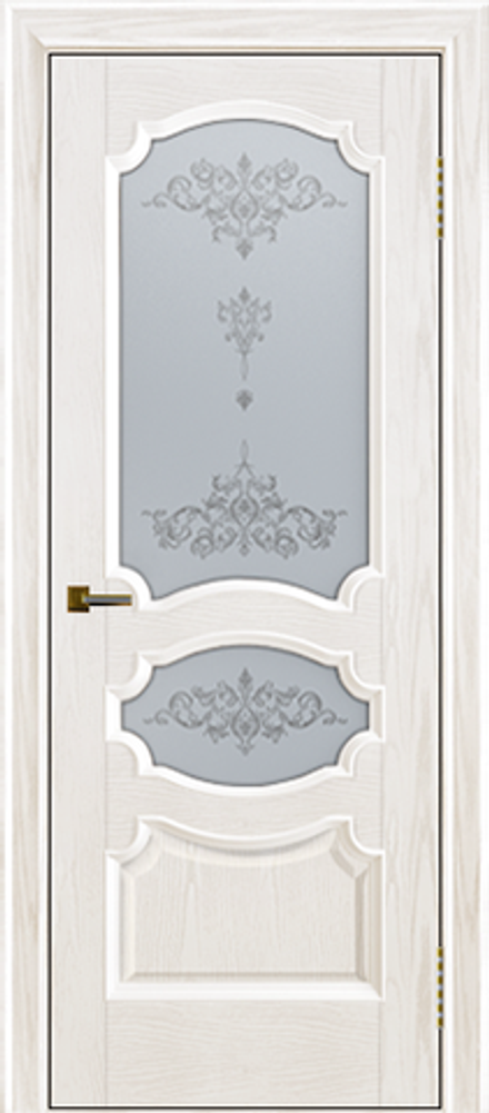 Межкомнатная дверь ЛайнДор Марта ДО Шарм Светлое 38 Ясень белый