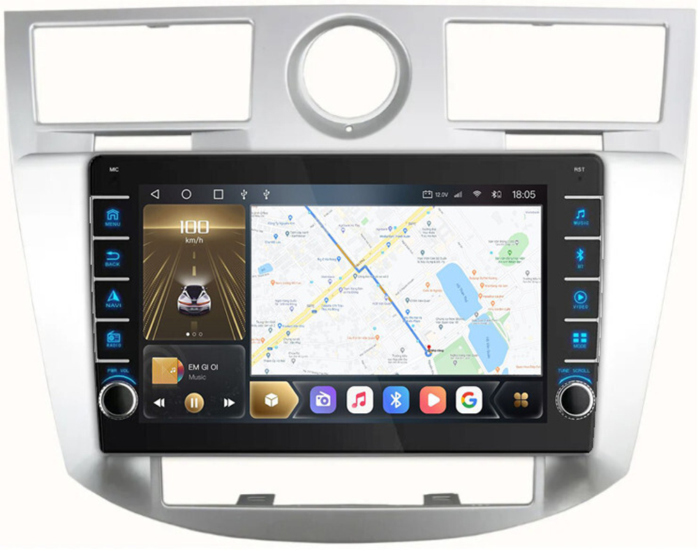 Магнитола для Chrysler Sebring 2006-2010 - Carmedia EW-9301 (кнопки и крутилки), Android 12, TS10,  CarPlay, 4G SIM-слот