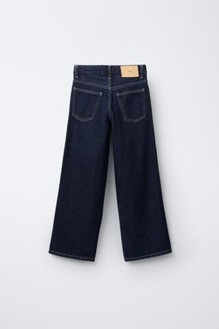 ZARA ДЖИНСЫ WIDE LEG, СИНИЙ