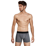 Мужские трусы-боксеры в полоску Doreanse Stripes (Размер: XL) (Цвет: темно-синий)