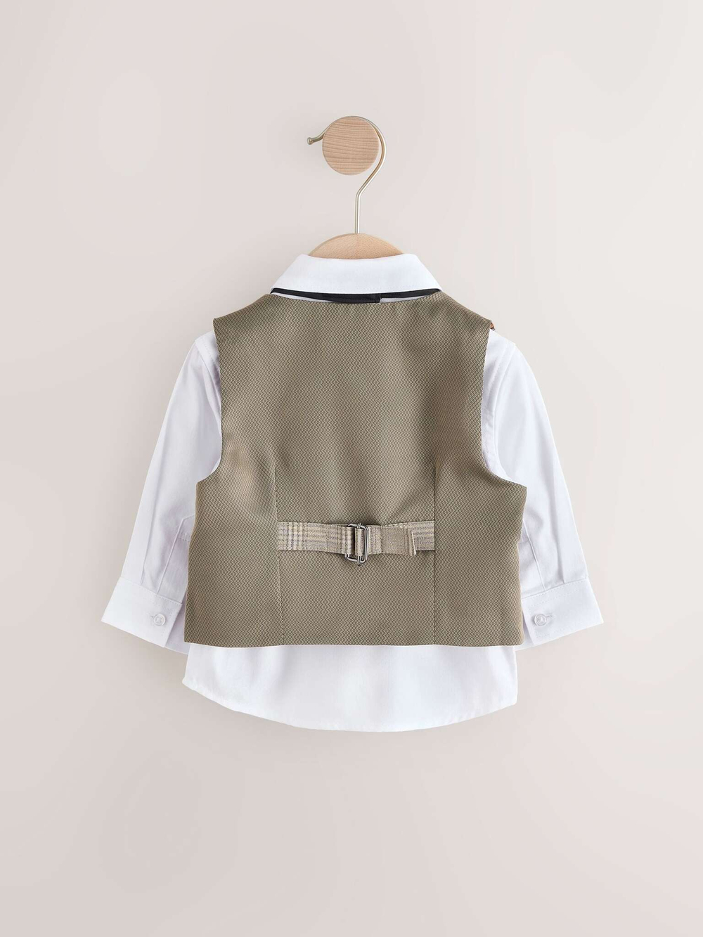 Комплект из трех предметов для мальчика Next E58-838, Бежевый, Белый