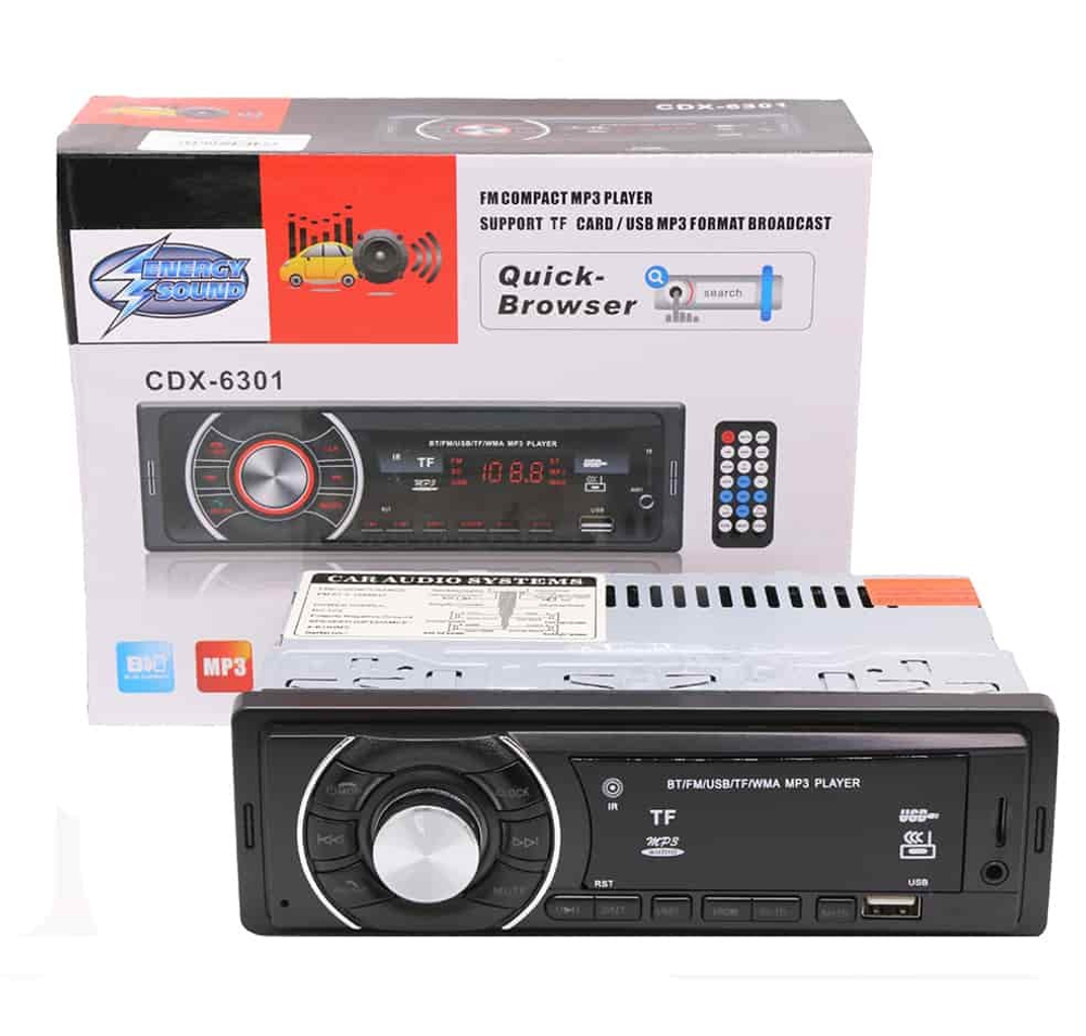 Автомагнитола ENERGY SOUND CDX-6301, Bluetooth , usb, micro, aux, fm, пульт