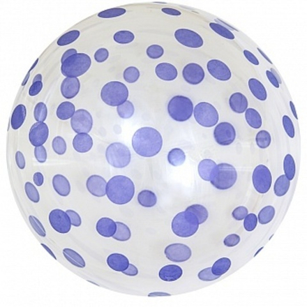 К 18'' Сфера 3D Deco Bubble Сиреневое конфетти