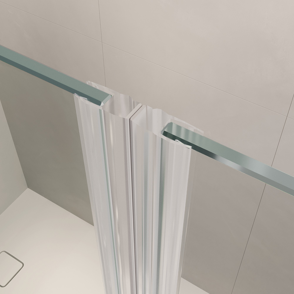 Душевая дверь RGW LE-008 (LE-003 + Z-09 + профиль A-14) (Прозрачное, 900)