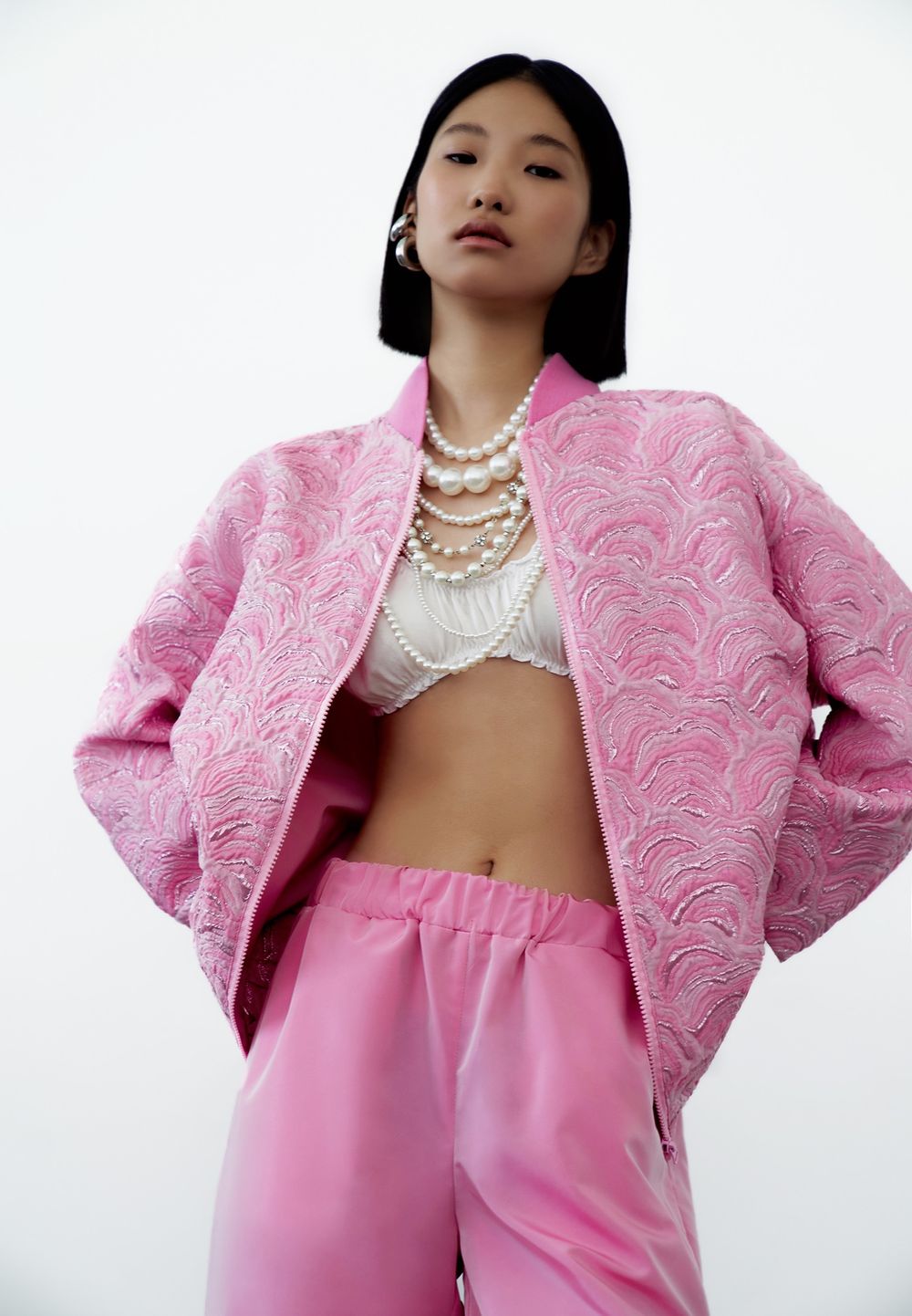 Бомбер Peony pink