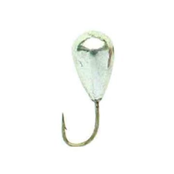 Мормышка вольфрамовая  Lucky John КАПЛЯ с отверстием и кембриком 060/S