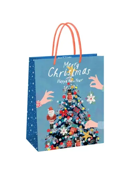 Hədiyyə paketi Пакет подарочный 18*23*10см MESHU "Christmas", матовая ламинация