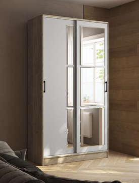 Шкаф-купе СТИЛЬ-2 1200 дуб крафт серый / камень серый