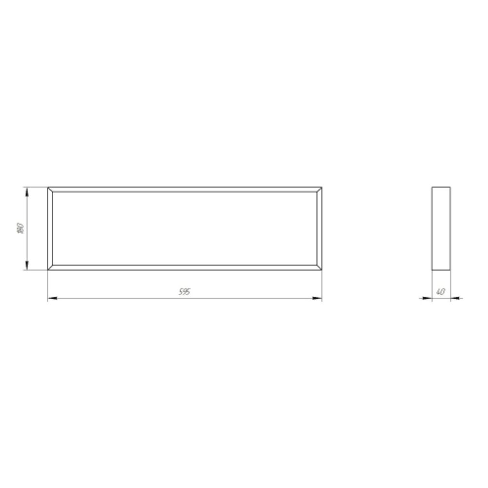 Светильник светодиодный ЭРА SPO-950-3-40K-018 18Вт 4000К 1890Лм 595х180х40 матовый