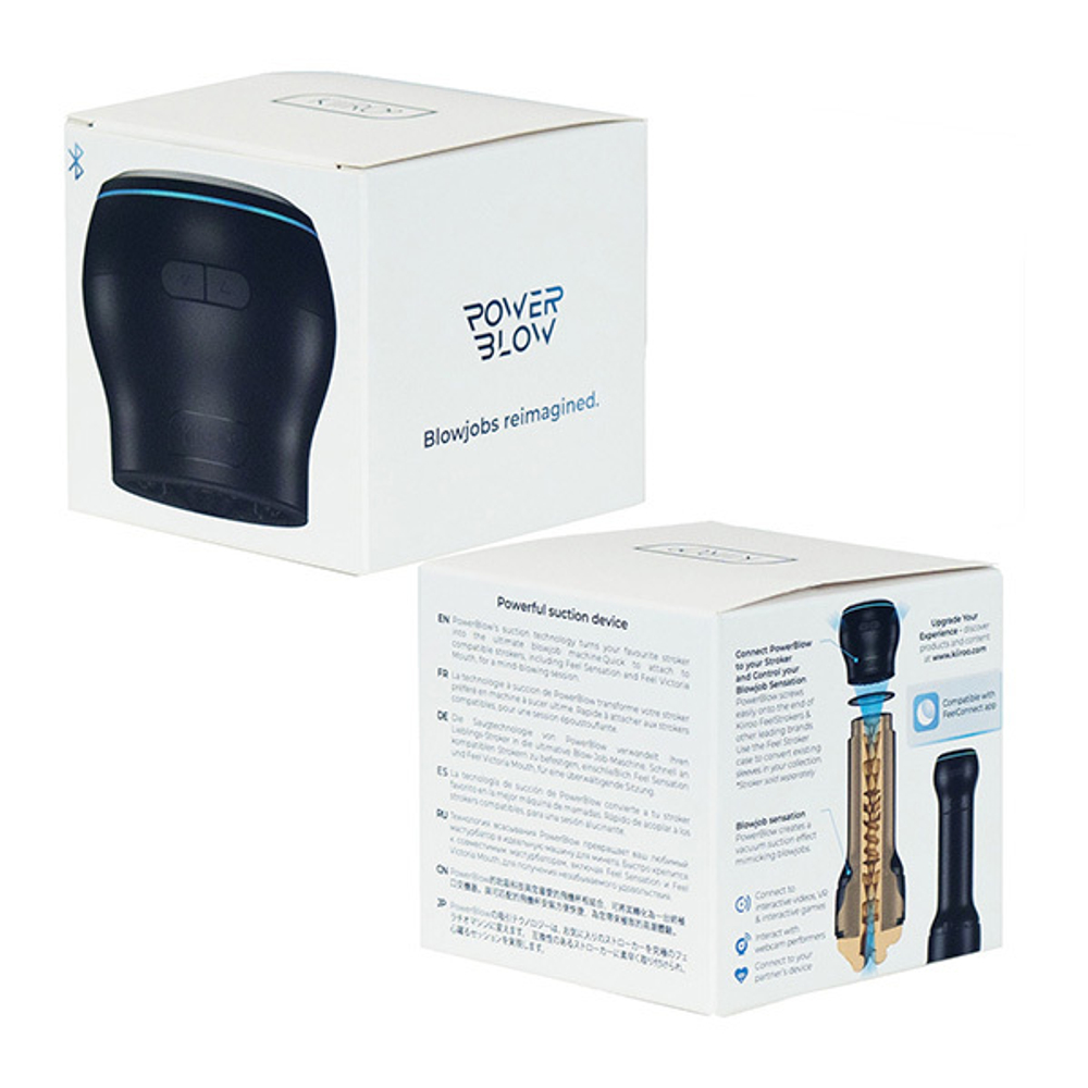 Автоматическая насадка для имитации минета Kiiroo Power Blow V2 Interactive Suction Device for Feel Strokers