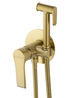 Смеситель с гигиеническим душем встраиваемый WONZON & WOGHAND BRILLIANT, Брашированное золото (WW-88829079-BG)