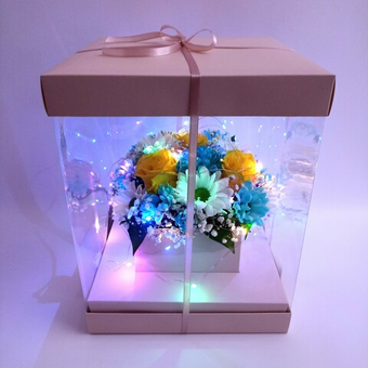 Светящаяся композиция в подарочной коробке "Сказка"