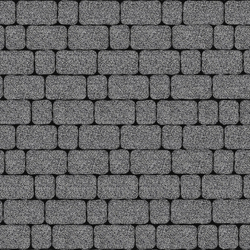 Тротуарная плитка Арена - Гранит+ Серый с черным, комплект из 2 видов плит