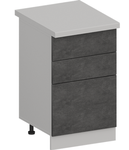 Кухня Модуль ШН3Я 500 Белый / Бетон