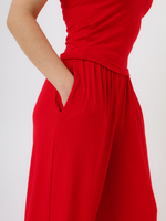 Брюки Вискоза, красные