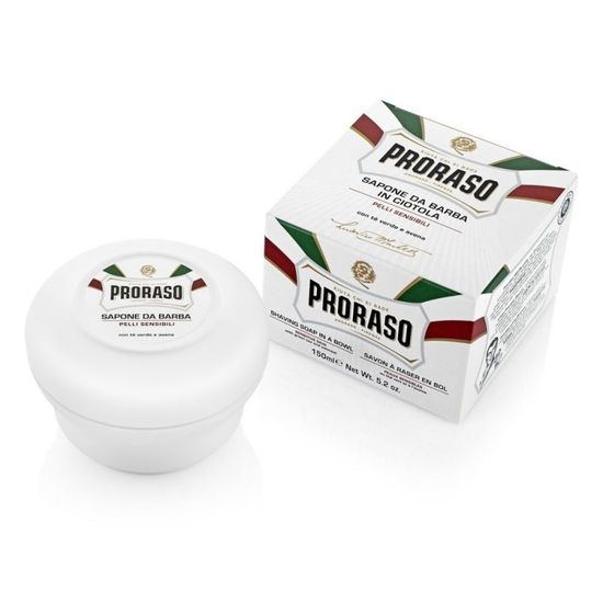 Мыло для бритья Proraso, для чувствительной кожи, с зеленым чаем и овсом, 150 мл
