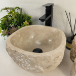 Раковина из мрамора Erozy Cream EM-65579 30*30*16 0867