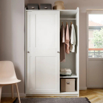Шкаф - HAUGA IKEA/ХАУГА ИКЕА, 55х258х199 см, белый