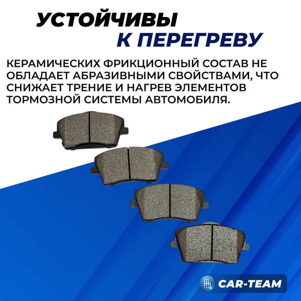 Колодки тормозные передние (керамические) Geely Tugella, Volvo XC40 (арт. ZCP-1019)