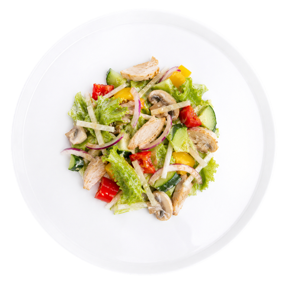 Салат овощной «Фреш с курицей»