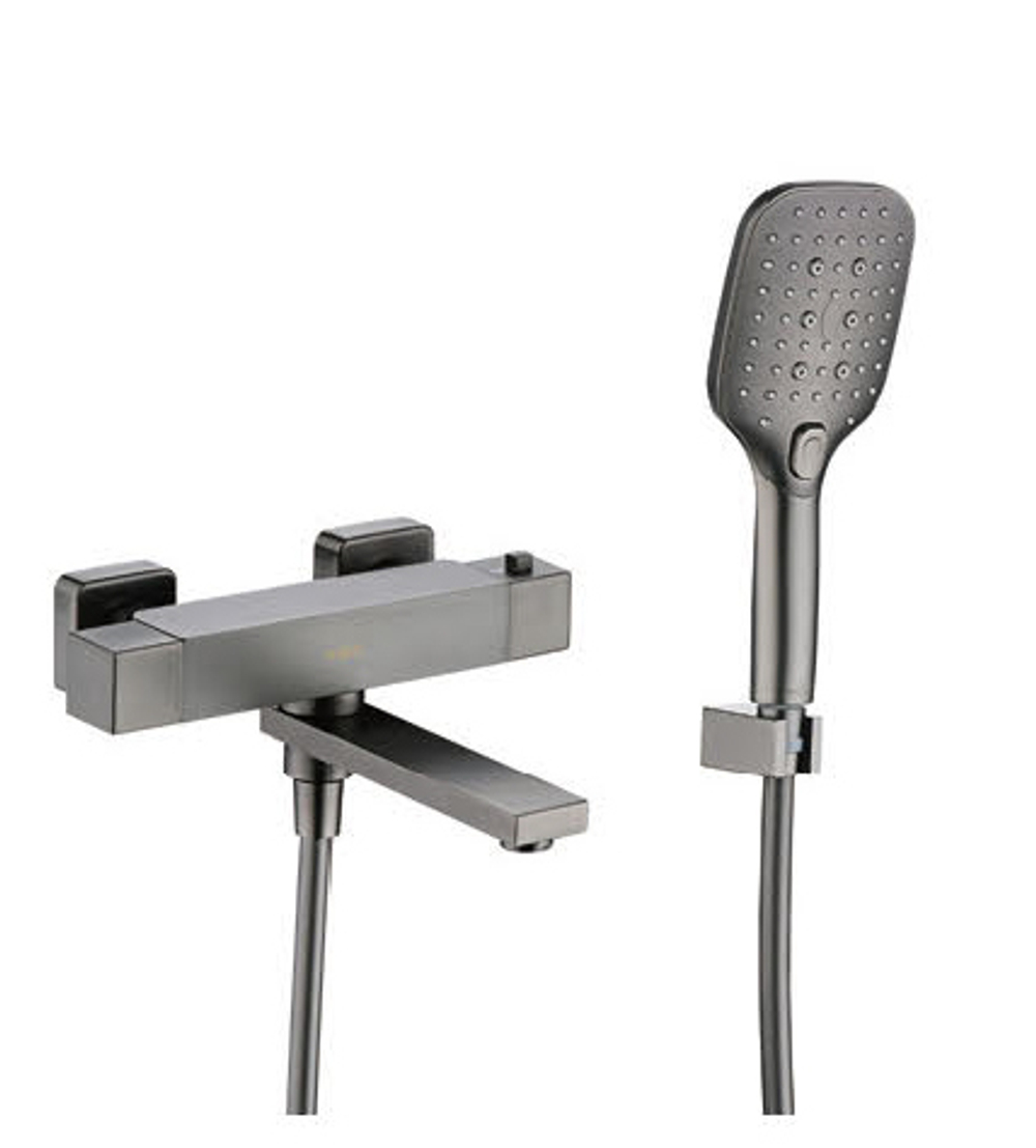 393533-G Смеситель термостат. для ванны (ГРАФИТ)  ViEiR (6/1шт)