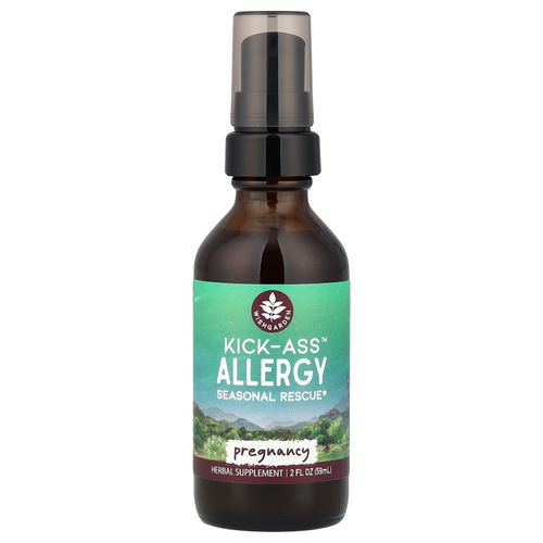 WishGarden Herbs, Kick-Ass ™ Allergy, для беременных, 59 мл (2 жидк. Унции)