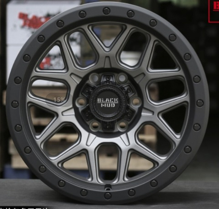Диск колёсный M510 R18 8,5 ET0 Matte gunmetal/W black lip edge BLACK MUD