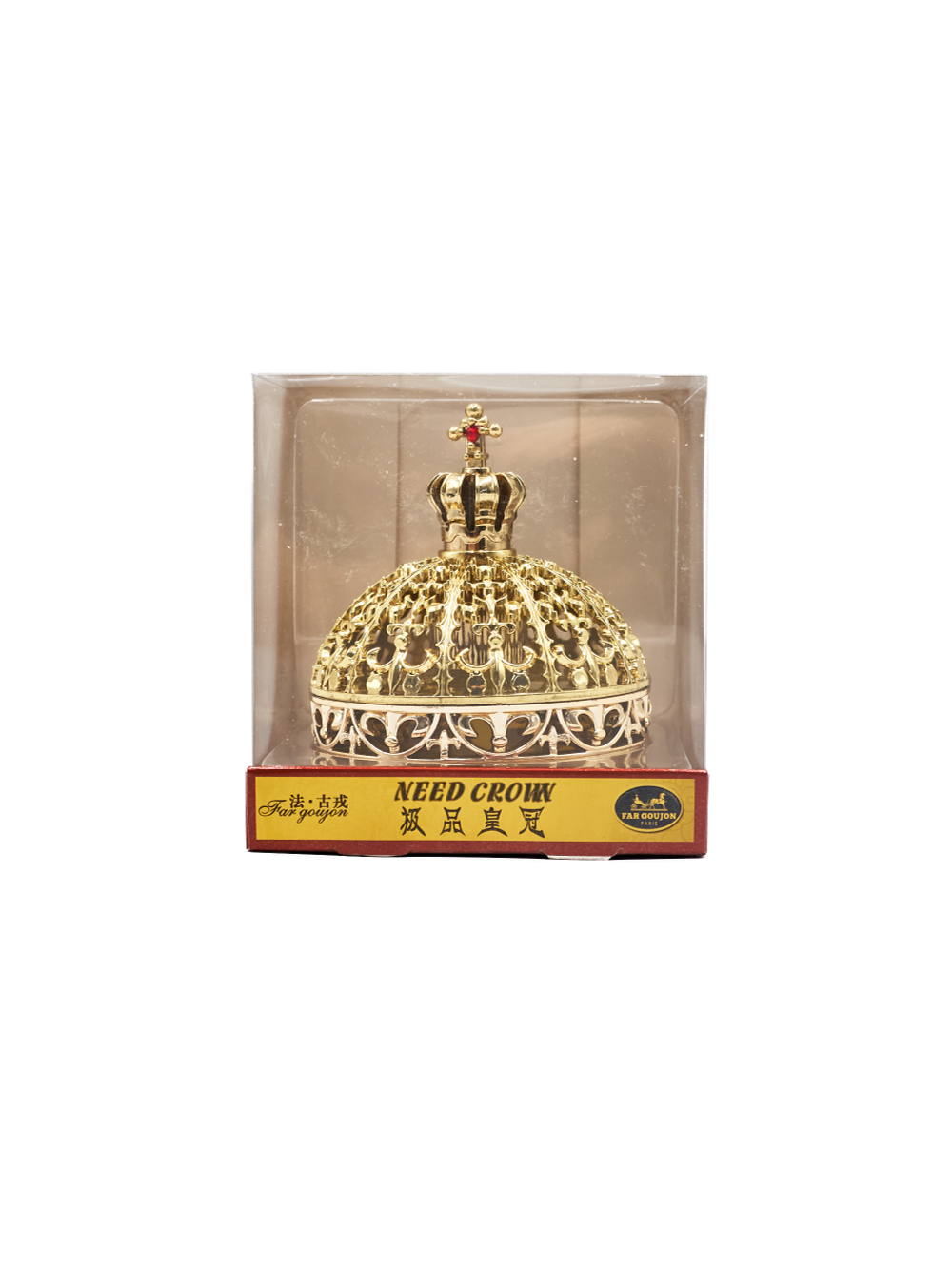 Ароматизатор для автомобиля на торпеду "Корона царская" золотистая. Запах Цитрусовый, 45 мл