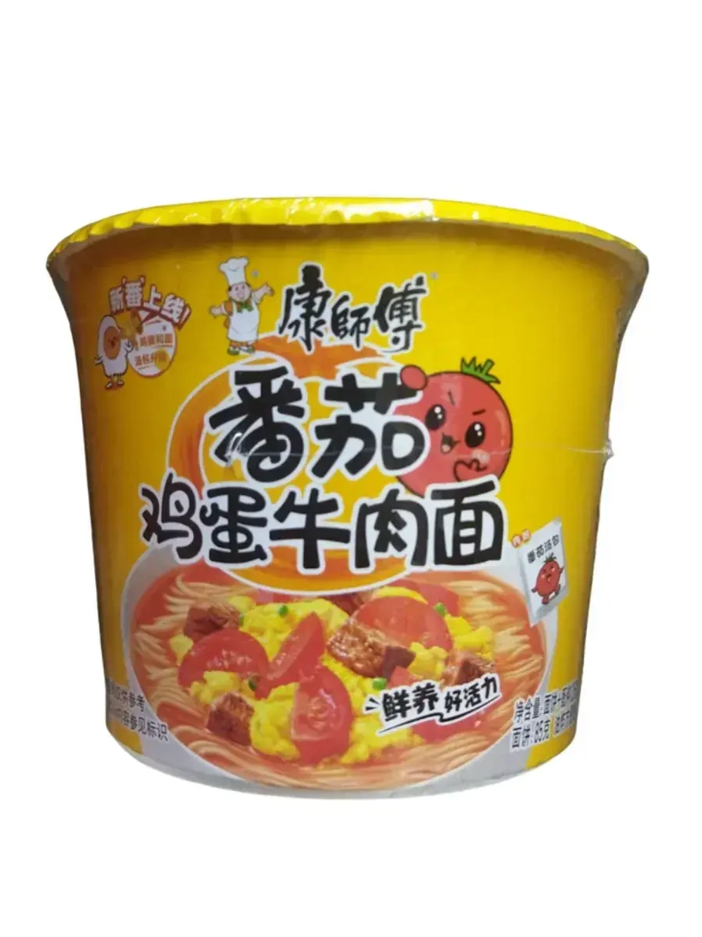 Лапша Master Kong со вкусом Яичницы с Томатами и говядины 85 г