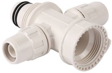 ЗУБР ШиреФит, внутренняя резьба - штуцер с гайкой - штуцер с гайкой - штуцер с гайкой, 26 - 16 мм, сборный крестовой коллектор (51518-26-16-26)