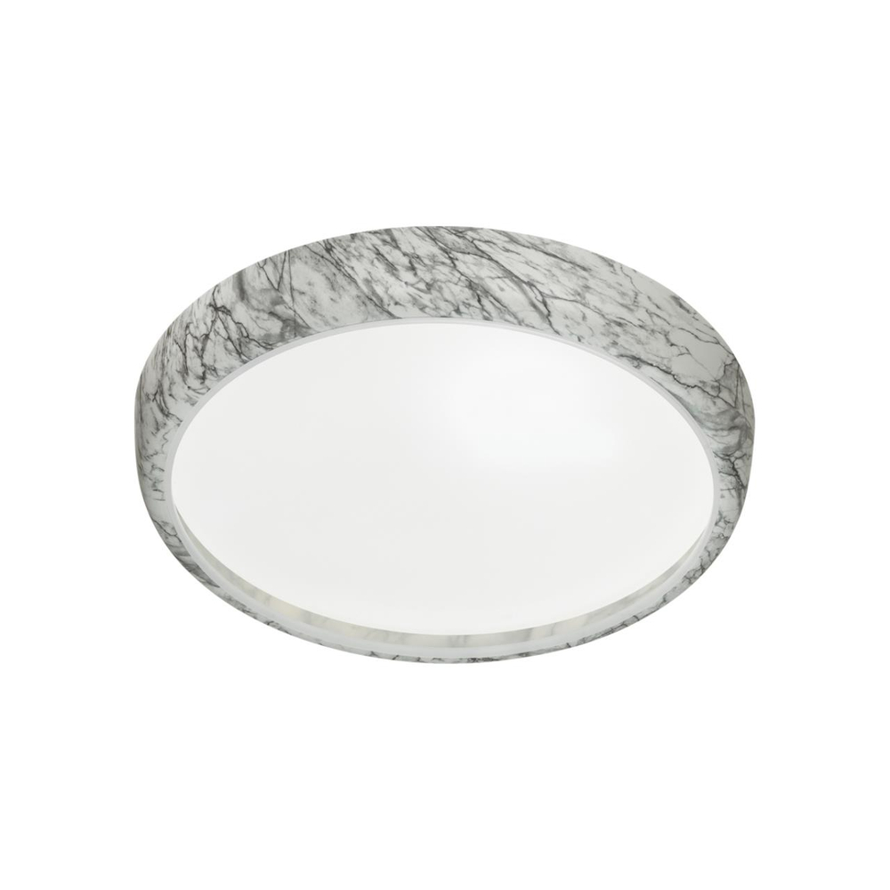 7638/DL COLOR SN 137 Светильник пластик/бел. мрамор LED 48Вт 4000K D410 IP43 MRAMO WHITE
