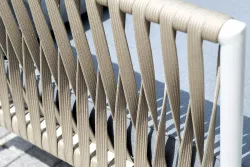 "Касабланка" лаунж-зона плетеная из роупа 4-местная, цвет серый